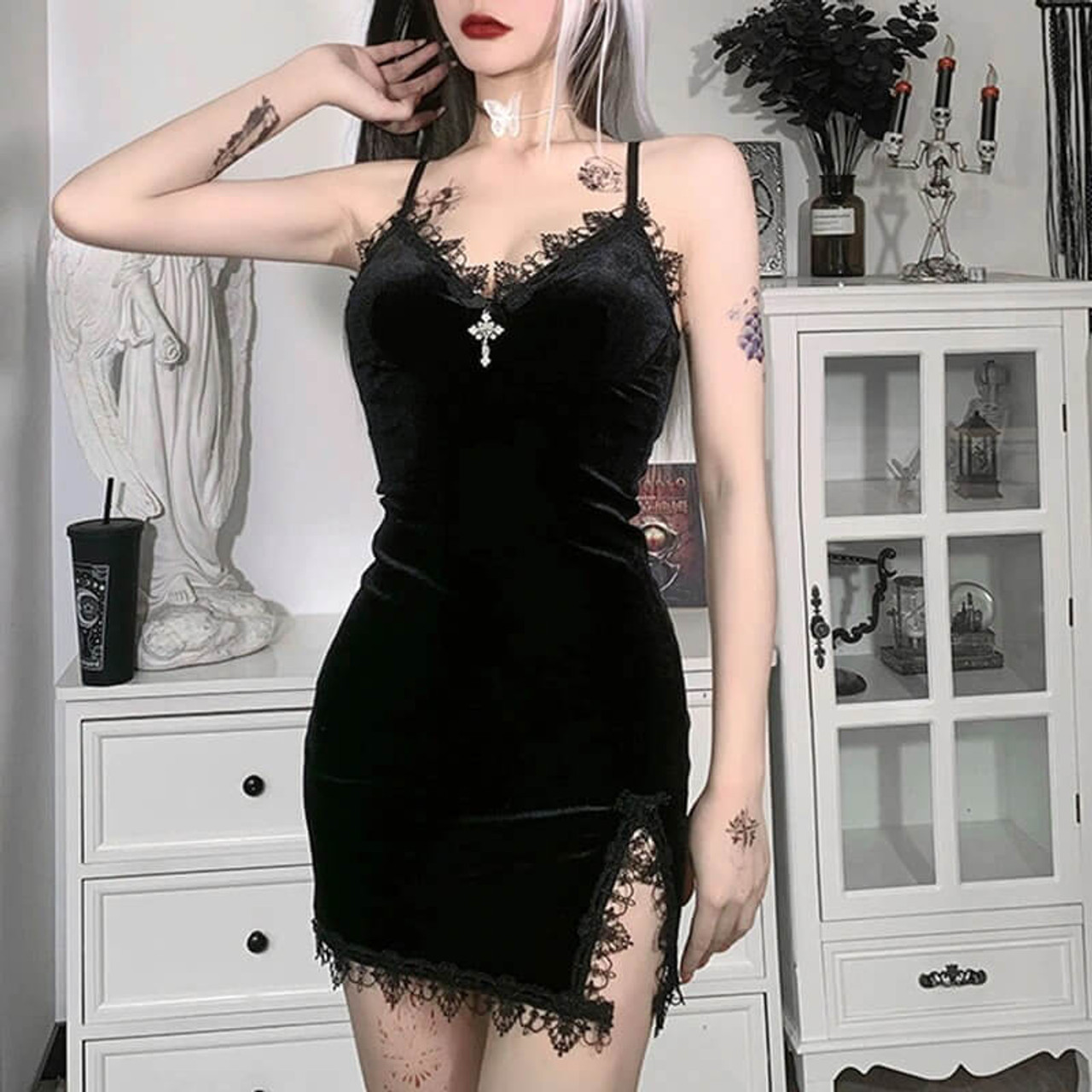 gothic lace dress